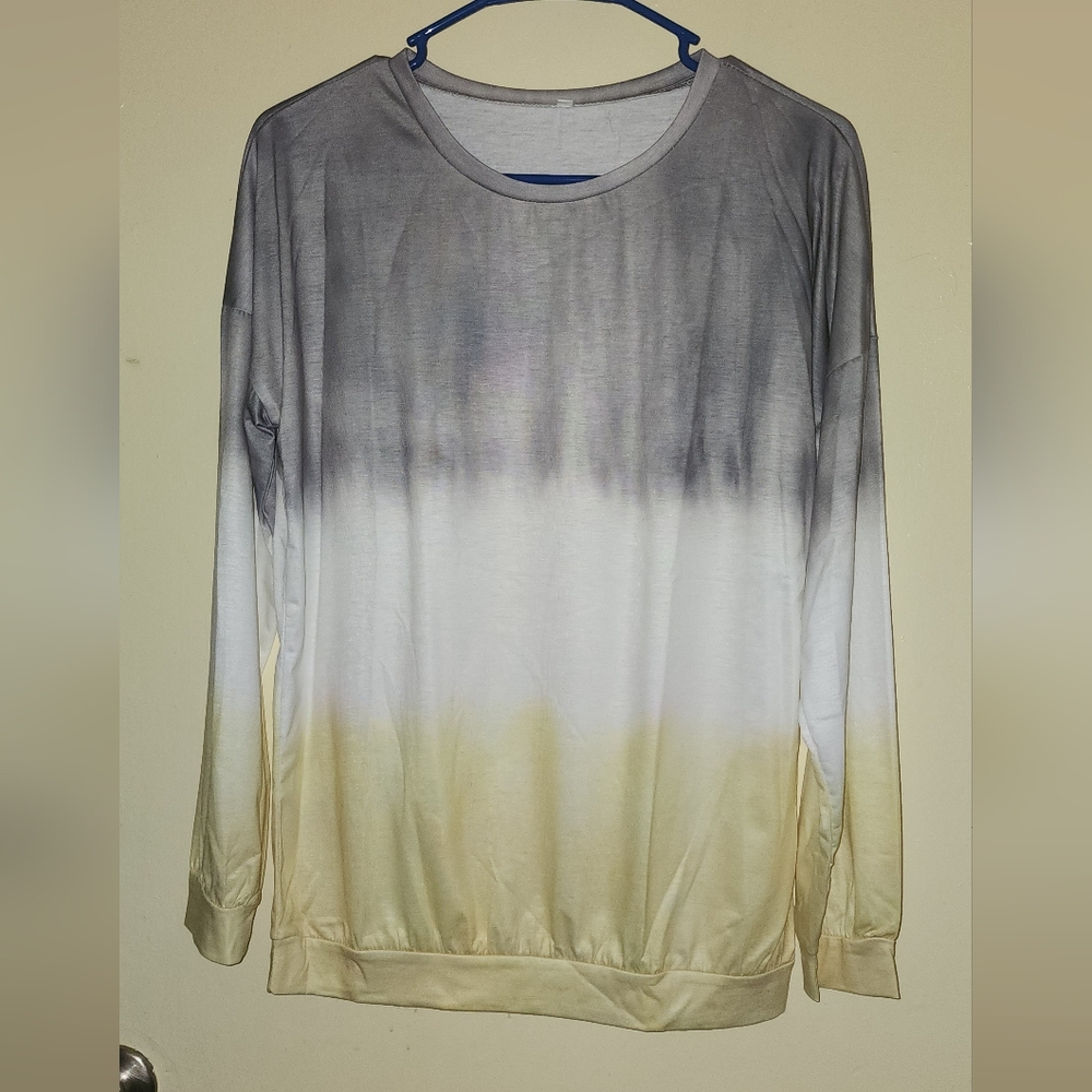Two long sleeved shirts.